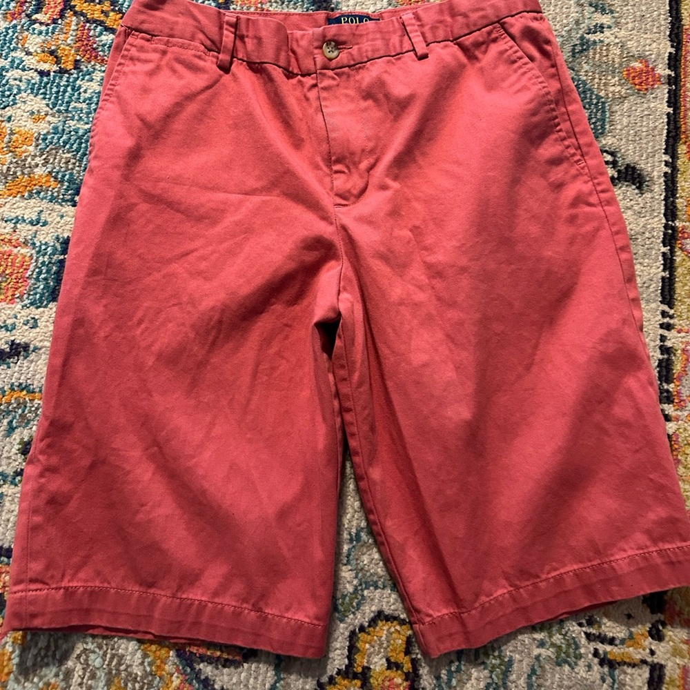 Teen Boys Ralph Lauren Rusty Red Shorts